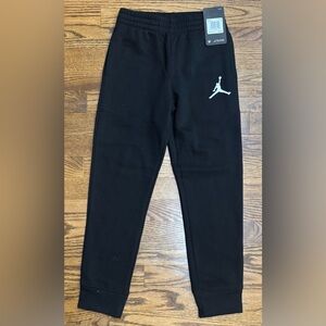 NWT Jordan black sweatpants, youth size small